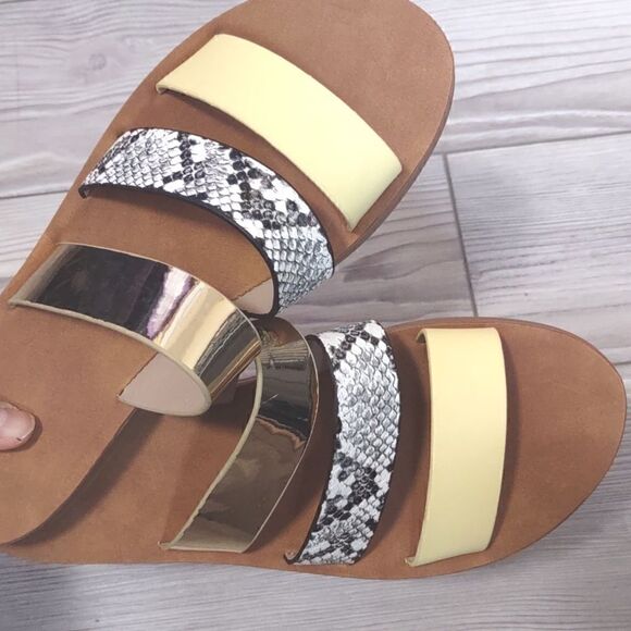 (74-2136) 🔥3/$20🔥 Depdream Flat Slide Sandals for Women Sz 38 (7.5) - Picture 5 of 10
